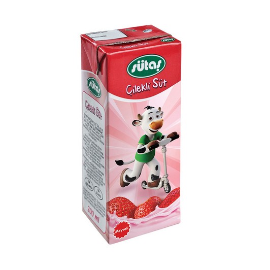 Sütaş Çilekli Süt 200 ml 